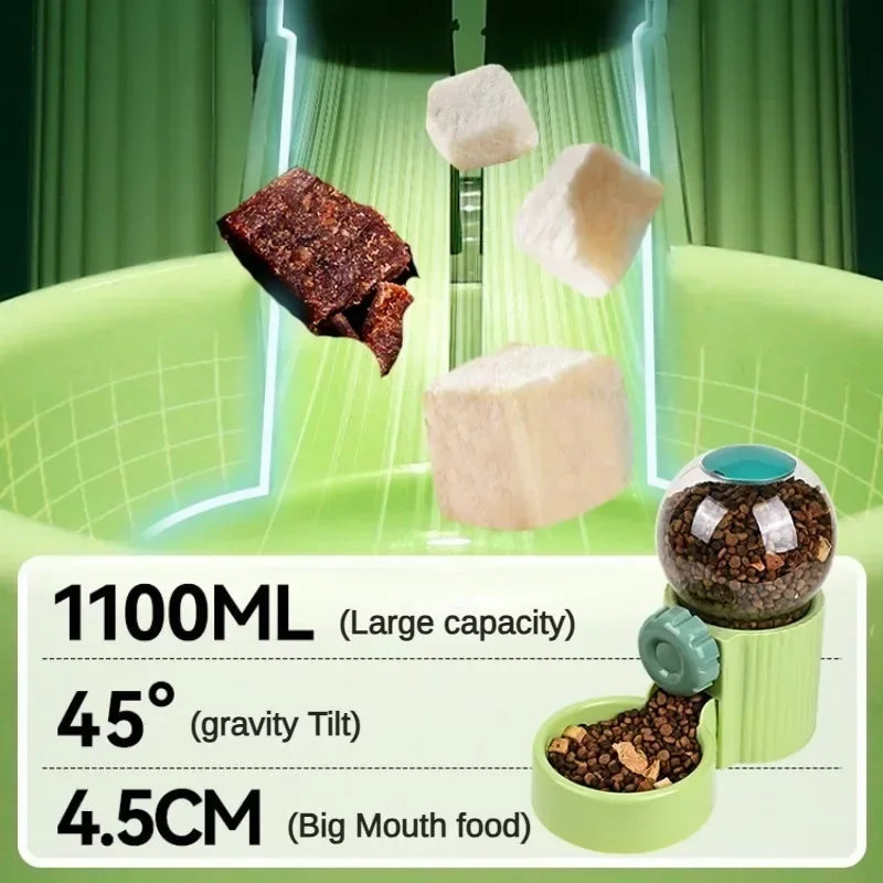 Automatic Dog Cat Feeder Cage Hanging Pet Bowls Pet Water Dispenser Dog Water Bottle Food Container Dispenser Bowl for Cat Dog - AMULET RING STORE