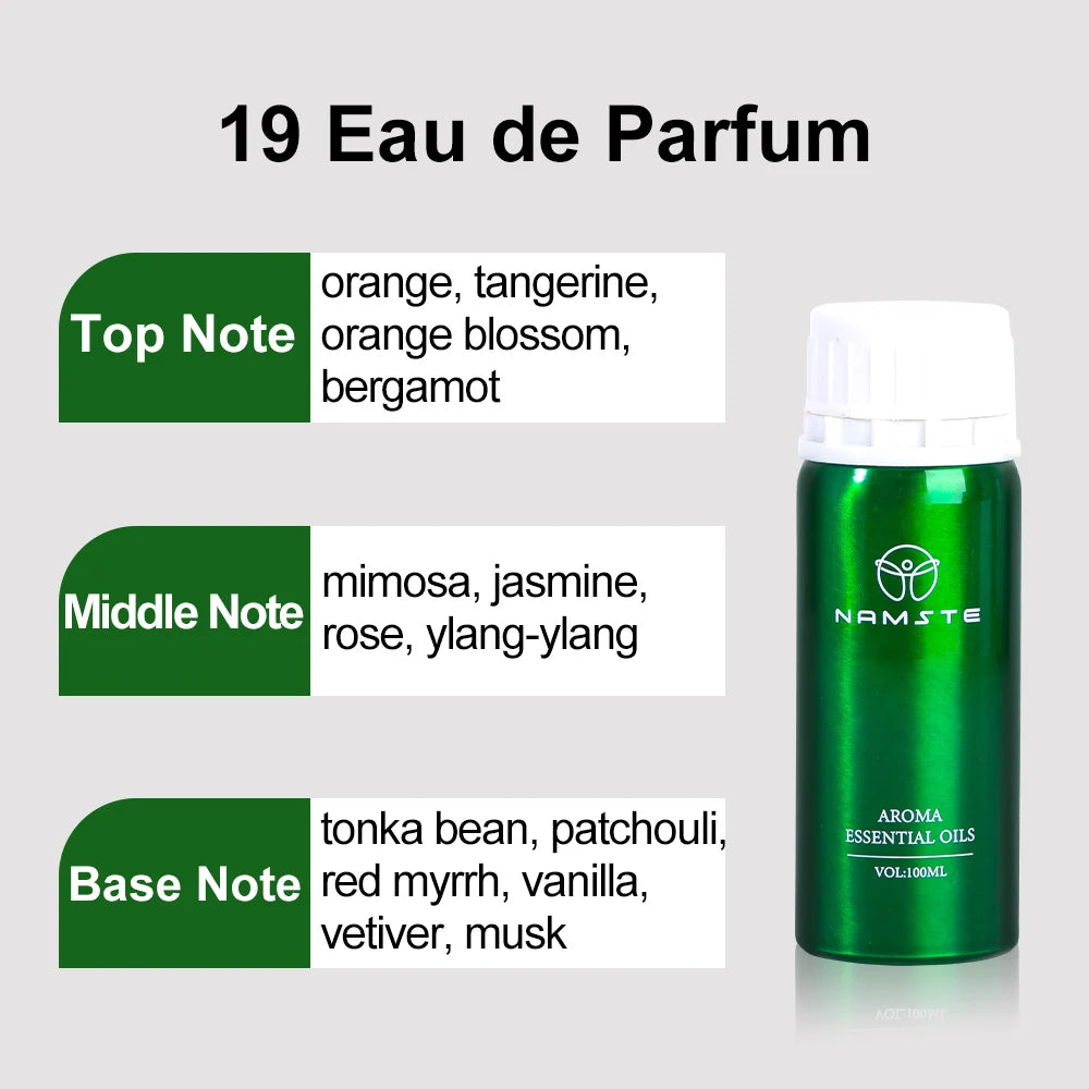 NAMSTE Hotel Perfume Oil 100ML Lavender Pure Essential Oils White Tea Coffee For Diffuser Aroma Oil Room Fragrance Air Freshener - AMULET RING STORE