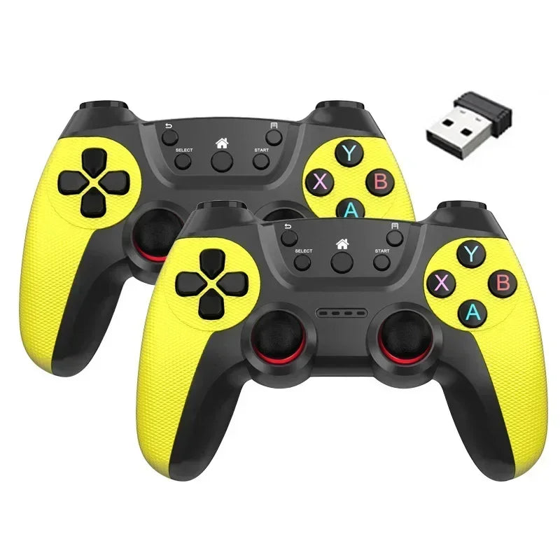 2Pcs Wireless Controller For PC Wireless Game Controller Hand Joystick For Television Computer Androids PC 2.4G Gamepad Remote - AMULET RING STORE