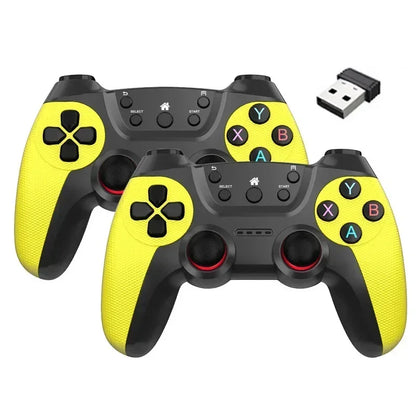 2Pcs Wireless Controller For PC Wireless Game Controller Hand Joystick For Television Computer Androids PC 2.4G Gamepad Remote - AMULET RING STORE