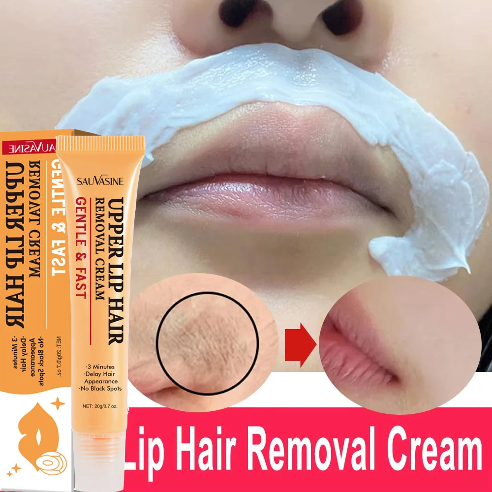 3 Minutes Fast Hair Removal Cream Painless Hair Growth Inhibitor Lip Face Arm Armpit Leg Permanent Depilatory for Men Women Care - AMULET RING STORE