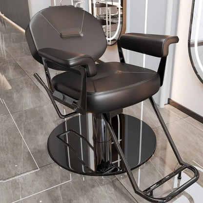 Comfortable Women Dressing Professional Barber Chair Swivel Advanced Trendy Barber Chairs Silla Leisure Design Salon Furniture