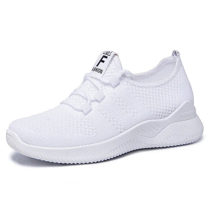 Women's shoes 2025 mesh breathable comfortable sports shoes soft sole lightweight fashion casual shoes - AMULET RING STORE