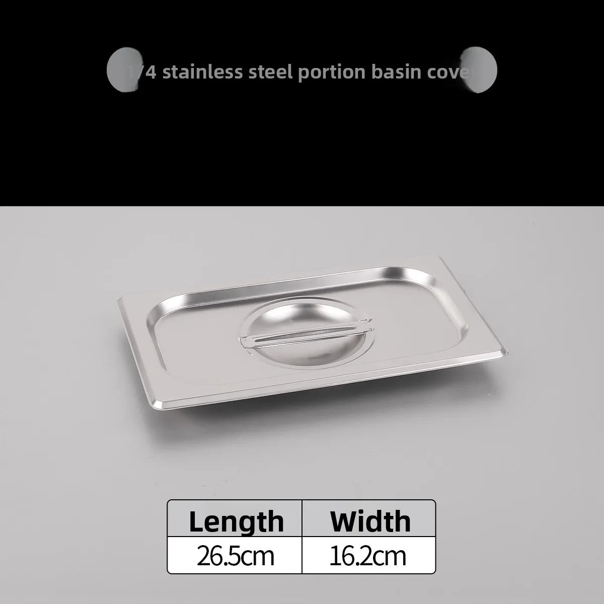 Stainl Steel Rectangular Covered Small Seasoning Box Food Container Thermal Rectangular Basin for Restaurant Kitchen - AMULET RING STORE