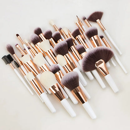 40makeup brush suit portable models full set makeup tools powder brush powder foundation brush eye shadow brush - AMULET RING STORE
