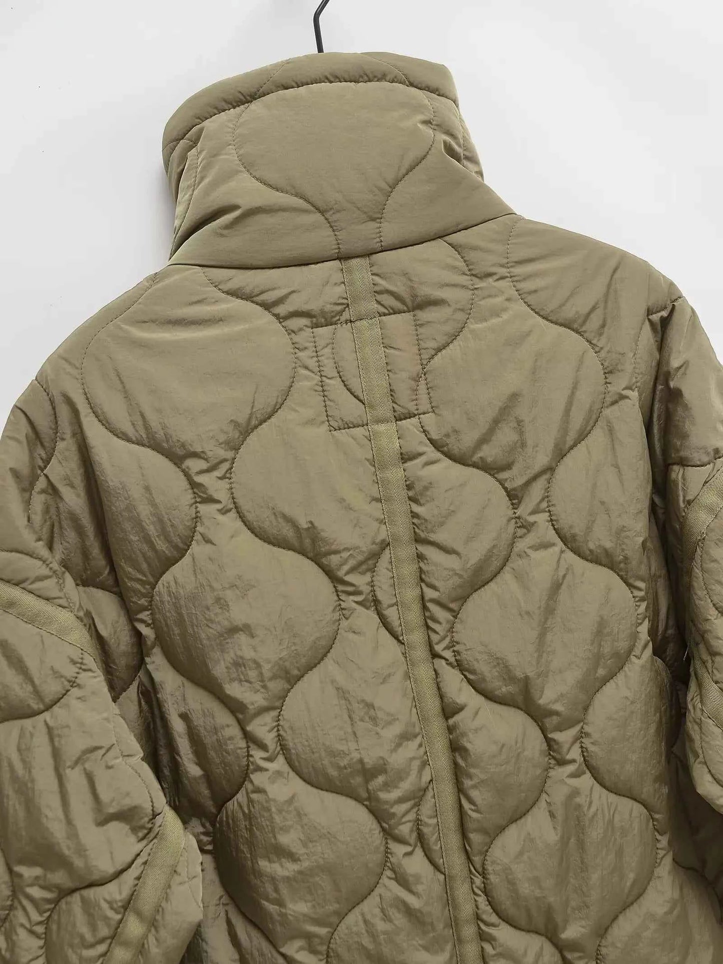 Padded Coat American Retro High Neck Parkas Warm Woman Winter Coats Winter Parkas For Women Elegant Luxury Women's Coat