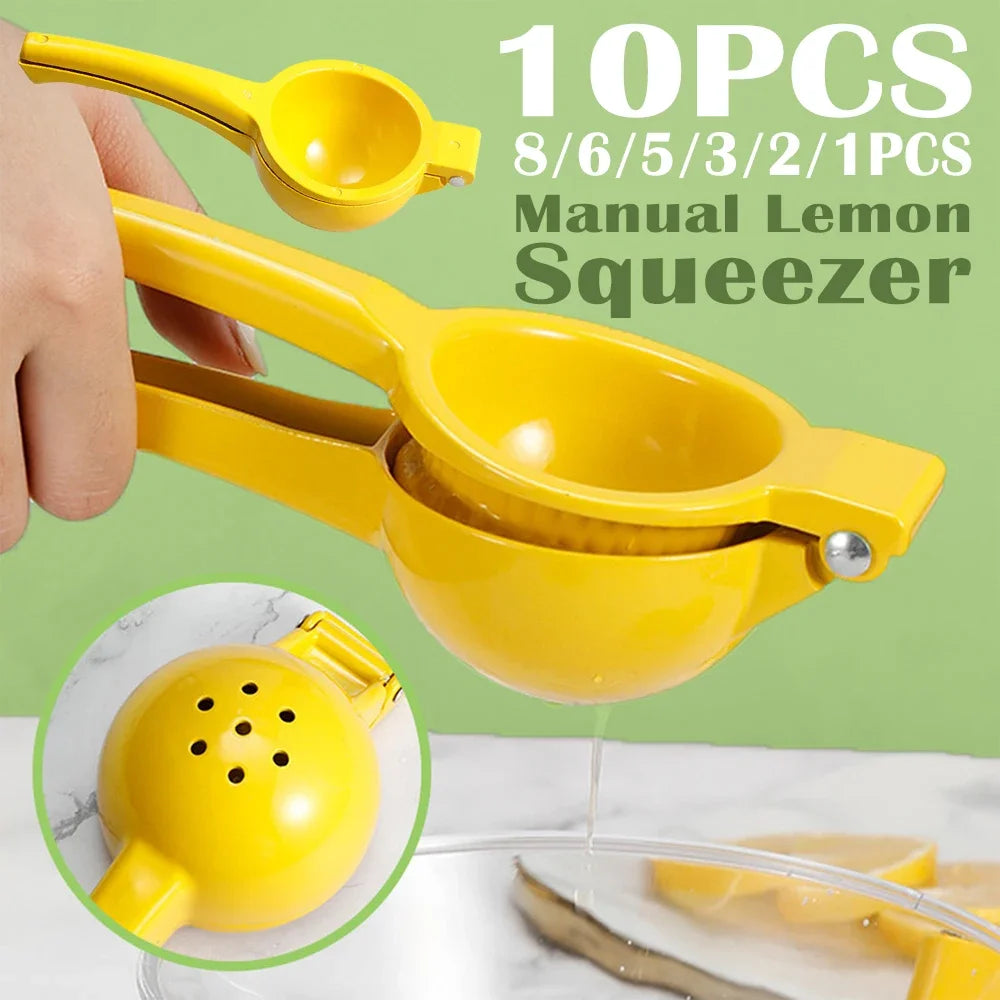 Lemon Squeezer Home Manual Lemon Squeezer Easy To Clean Portable Practical Kitchen Tool Sturdy Hand Lemon Juicer Max Extraction - AMULET RING STORE