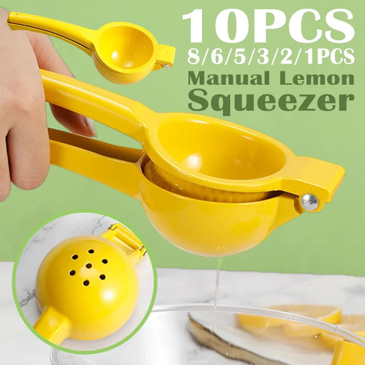 Lemon Squeezer Home Manual Lemon Squeezer Easy To Clean Portable Practical Kitchen Tool Sturdy Hand Lemon Juicer Max Extraction - AMULET RING STORE