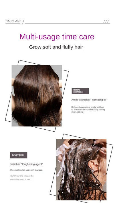 Hair Styling Serum for Frizzy & Dry Hair Rose Essence Oil Capsules Leave-in Anti Frizz Conditioner Repairs Dry, Damaged Hair - AMULET RING STORE