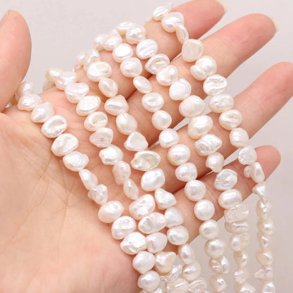 Natural Freshwater Pearl Beading Geometry Spaced Isolated Loose Beaded for Jewelry Making DIY Bracelet Necklace Accessories Gift - AMULET RING STORE