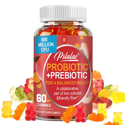 Probiotic + Prebiotic Gummies - Promote Digestive Health and Relieve Bloating - AMULET RING STORE