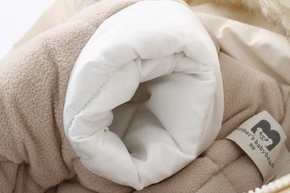 -30 Winter Baby Clothes Thicken Warm Jumpsuits Snowsuits Girl Boy Hooded Jacket Waterproof Rompers Ski Suits Kids Coat Outerwear - AMULET RING STORE