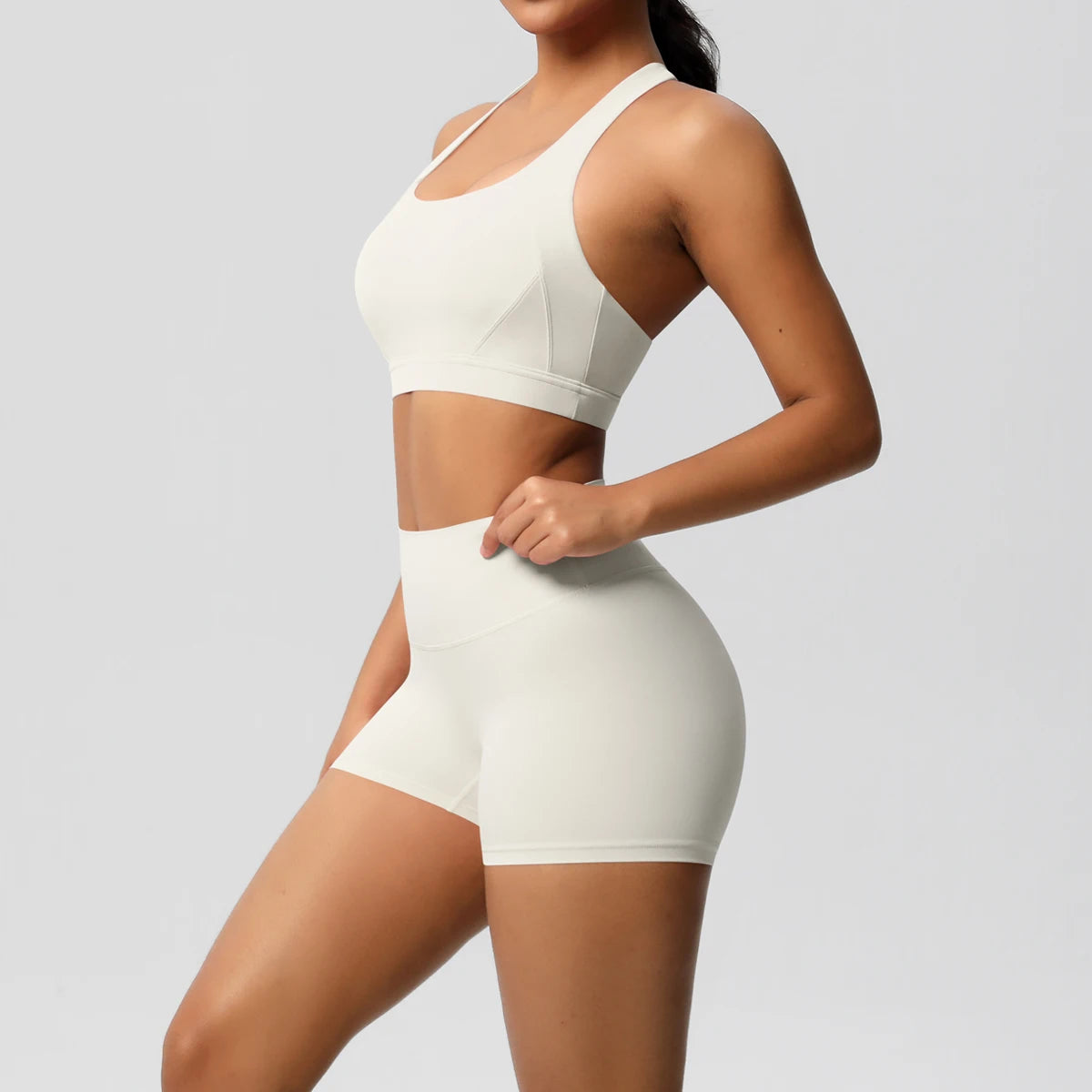 2PCS Yoga Set Nude Feeling Workout Sets Women Tracksuit Gym Push Up Fitness Running Workout Sportwear Sport Bra Leggings Suit