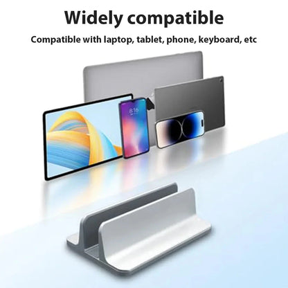 Vertical Laptop Stand For Macbook Air Pro 13 15 16 Desktop Aluminum Stand With Adjustable Dock Size For Notebook Computer Stand - AMULET RING STORE