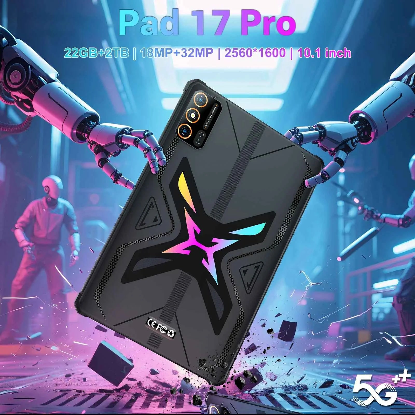 New Pad 17 Pro Tablet 22GB+2TB Tablet  Android 15 PC Original Snapdragon 8 Gen3 Global Version 5G Dual SIM WiFi GPS Tablet PC