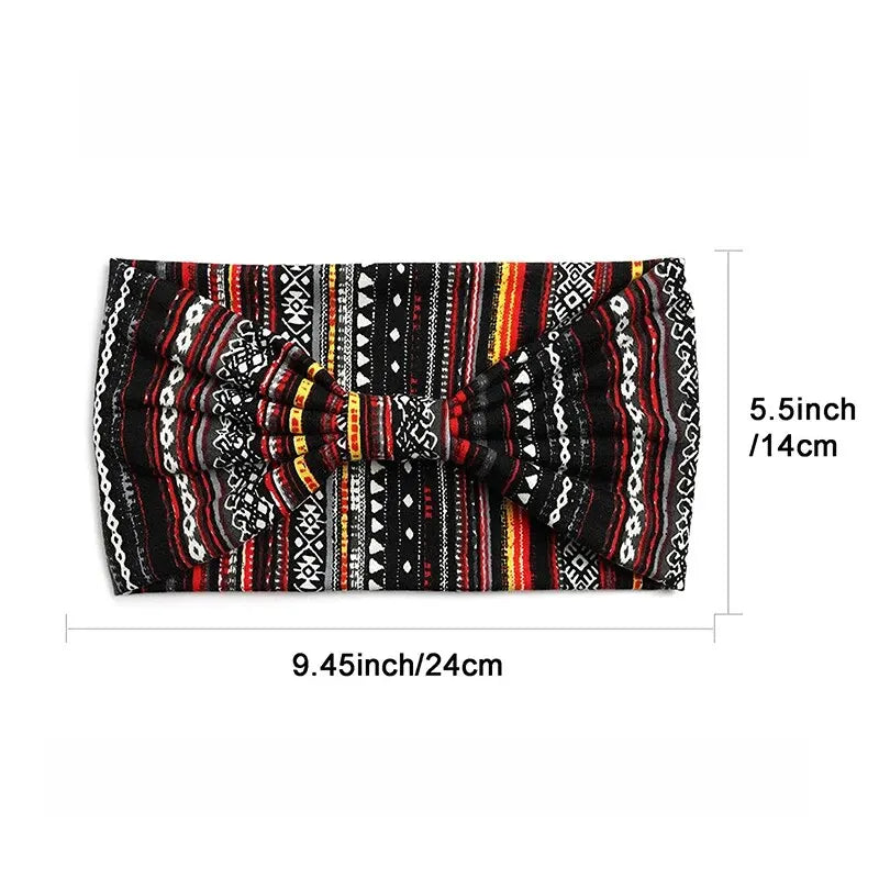 Bohemian Trendy Yoga Motion Hairpie Sweat-Absorbing Sweat Absorption And Elastic Cotton Head Ladies Headwear Hair Accessories - AMULET RING STORE