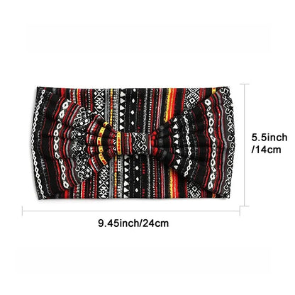 Bohemian Trendy Yoga Motion Hairpie Sweat-Absorbing Sweat Absorption And Elastic Cotton Head Ladies Headwear Hair Accessories - AMULET RING STORE