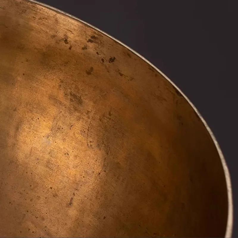 Old Singing Bowl Copper Nepal Handmade Tibetan Bowls Retro Yoga Meditation Buddhism Sound Bowl Portable Zen Music Instrument - AMULET RING STORE