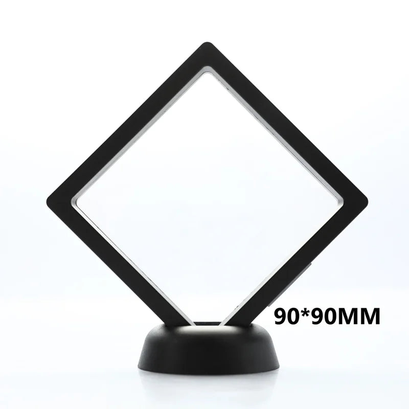 1Pc PE Film Jewelry Storage Box Brooch Coin Gems Jewelry Storage Box Dustproof Exhibition Decoration Floating Ring Case - AMULET RING STORE