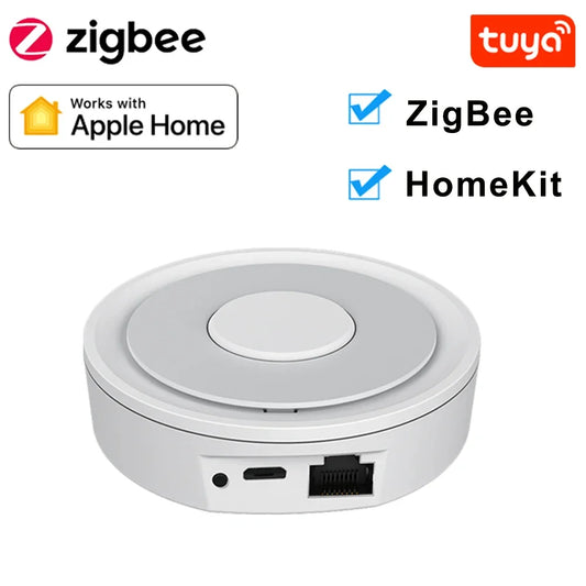 2 in 1 HomeKit Tuya Wire ZigBee Gateway Hub Smart Home Bridge Remote Control Works with Apple HomeKit Or Tuya Smart APP - AMULET RING STORE