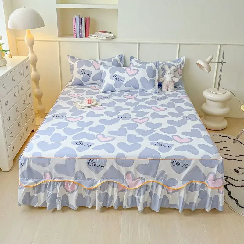 Sheet Set Household with Pillowcase Fashion Modern Water-proof Universal Skin-friendly Single Double Home Textile Bedding Luxury