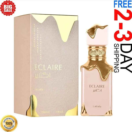 Lattafa Eclaire -100ml / 3.4 oz  Vanilla, Caramel,, Floral - Eau De Parfum Long-Lasting Fragrance for Unisex Sealed NEW RELEASE