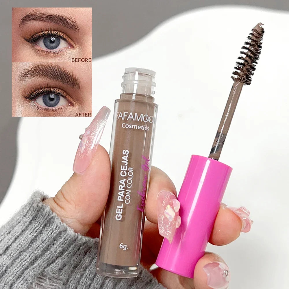 3 Colors Natural Liquid Dyeing Eyebrow Cream Waterproof Long Lasting Non-smudge Mascara Tint Makeup Cosmetic Brow Enhancer Cream - AMULET RING STORE