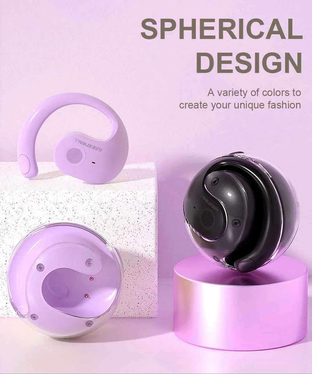 GreatWall AI Real-Time Translation Wireless Bluetooth Earphones Supporting Over 100 Voice Languages Translation Headphones