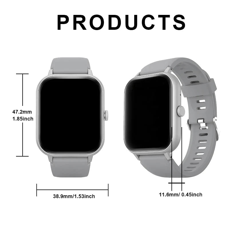 Smart watch, wireless calling /dial, multi -Sport mode,Suitable for men and women, sports watches, for iPhone/Andriod