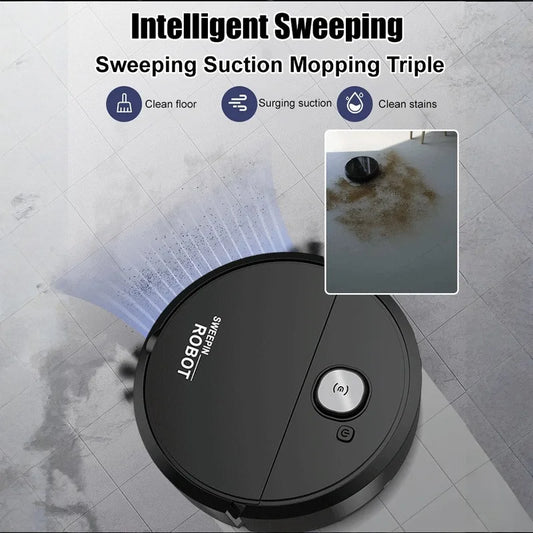 Household Fully Automatic High Suction Intelligent Vacuum Cleaner USB Charging Low-noise Sweeping Robot