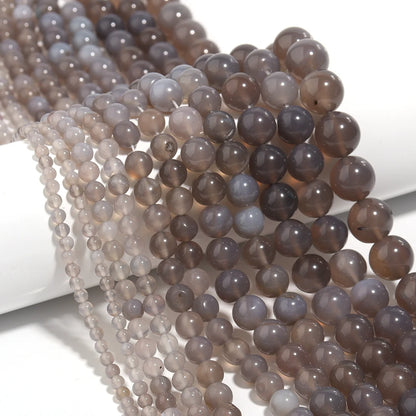 Natural Stone 4 6 8 10 12mm Round Tiger Eye Amethyst Agate Jades Stone Spacer Bead For Jewelry Making Diy Bracelet Needlework