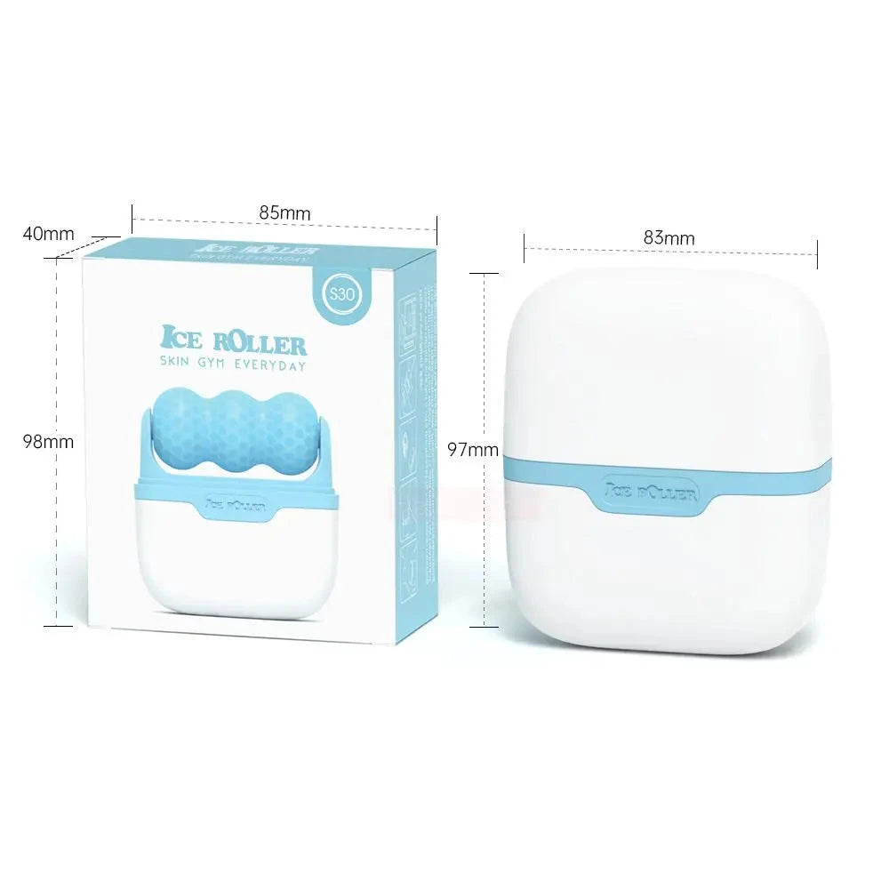 ICE ROLLER S30 Facial Massager Cool Skin Lifting Double Head Tool Face Lift Roller Pain Relief Face Skincare Beauty