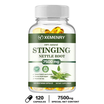 Stinging Nettle Root Capsules - Promotes Prostate and Urinary Tract Health, Reduces Urinary FrequencyCapsule