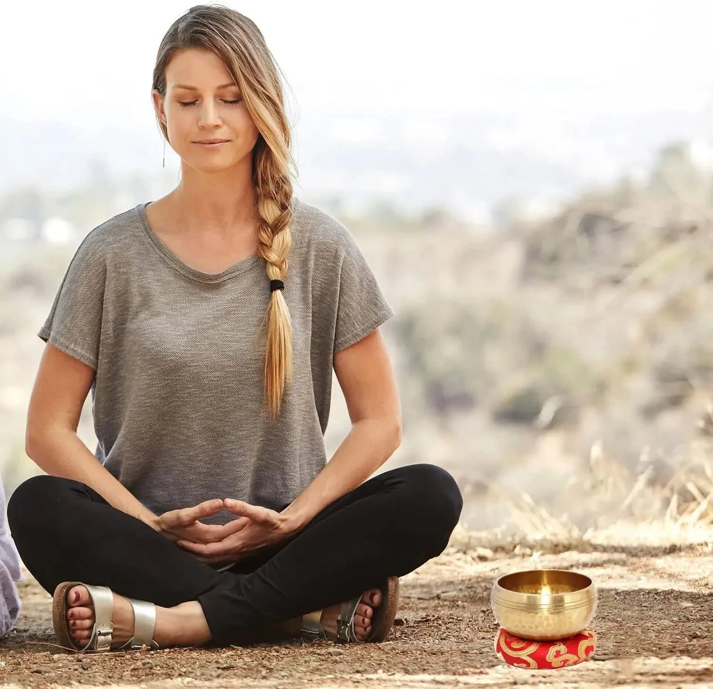 Tibetan Singing Bowls Set,Singing Bowls,Meditation Sound Bowl Handcrafted In Nepal,For Yoga,Meditation,Mindfulness,Healing - AMULET RING STORE