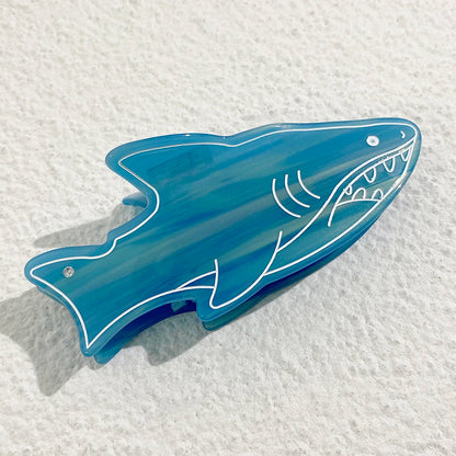 Creative Funny Acetate Tortoise Sturgeon Fish Shark Hairpin Oversize Marine Animal Barrettes Thick Hair Clip Claw Accessories - AMULET RING STORE