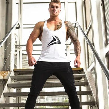Gym Fitness Vest Animla Singlet Canotte Bodybuilding Stringer Tank Men Women Running T Shirt Muscle Guys Sleeveless Undershirt