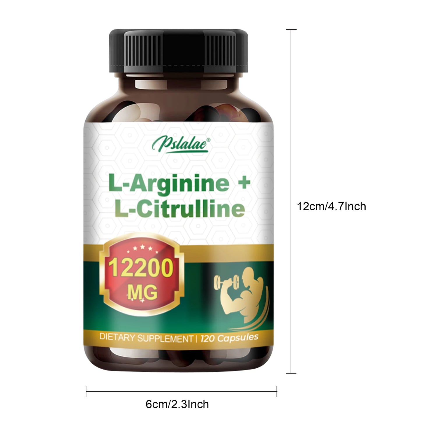 Creatine Monohydrate Capsules - Promotes Muscle Growth, Improves Endurance and Performance, Energy Support - 120 Capsules - AMULET RING STORE