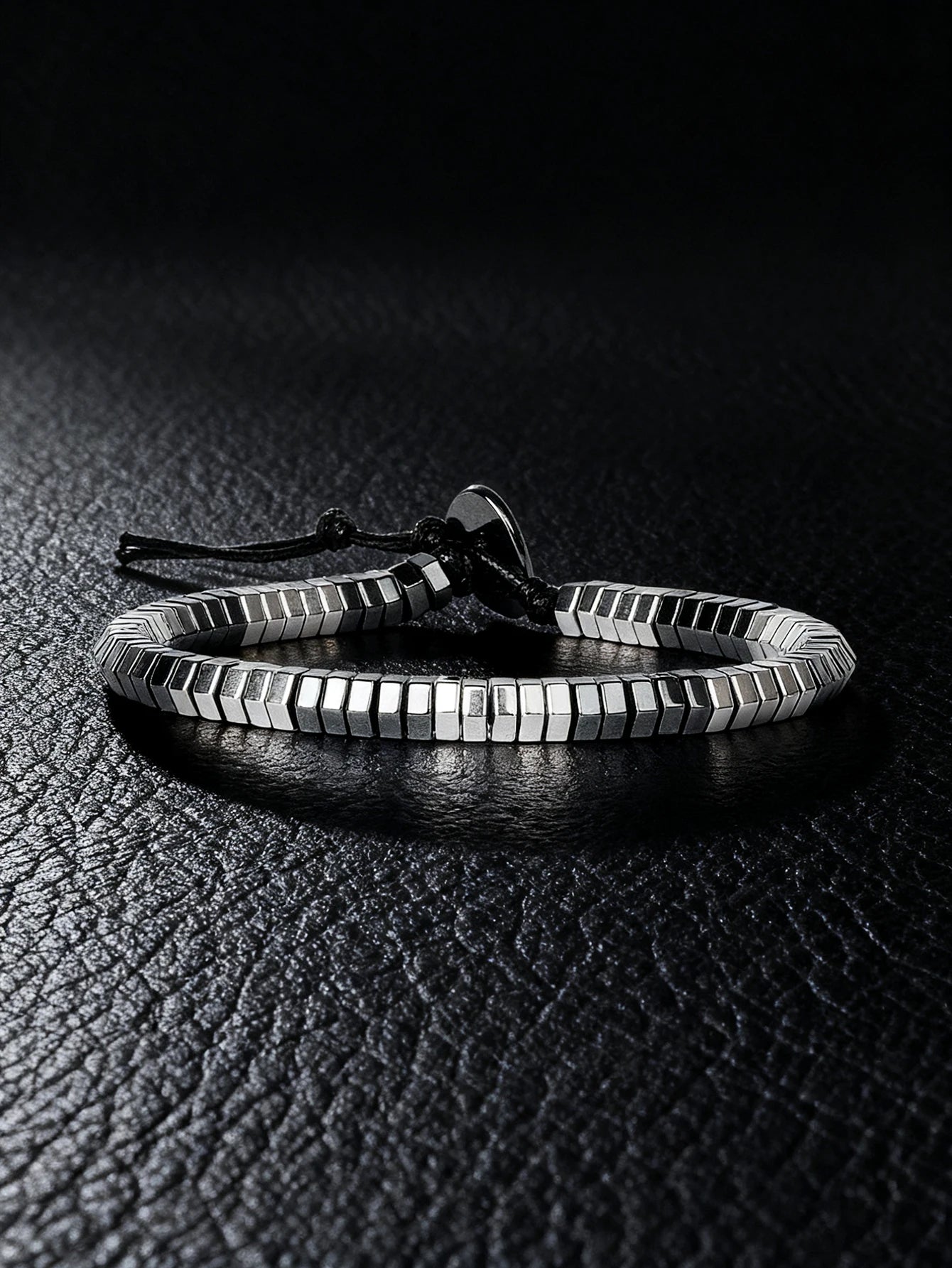 Hematite & Red Tiger's Eye Bracelet Men Natural Stone Cylinder Bead for Energy Protection Reiki Charm Courage Jewelry Women Gift