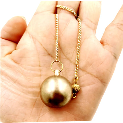Bronze Metal Copper Spiritual Point Pendulum for Divination Healing Dowsing Wicca Balancing Pointed Cone Pendant Pendulum