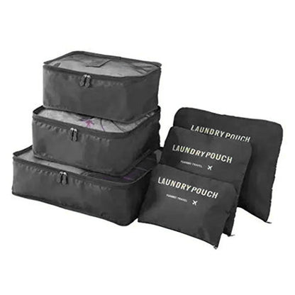 8/7/6 Pieces Set Travel Organizer Storage Bags Suitcase Packing Cubes Set Cases Portable Folding Luggage Clothes Shoe Tidy Pouch - AMULET RING STORE