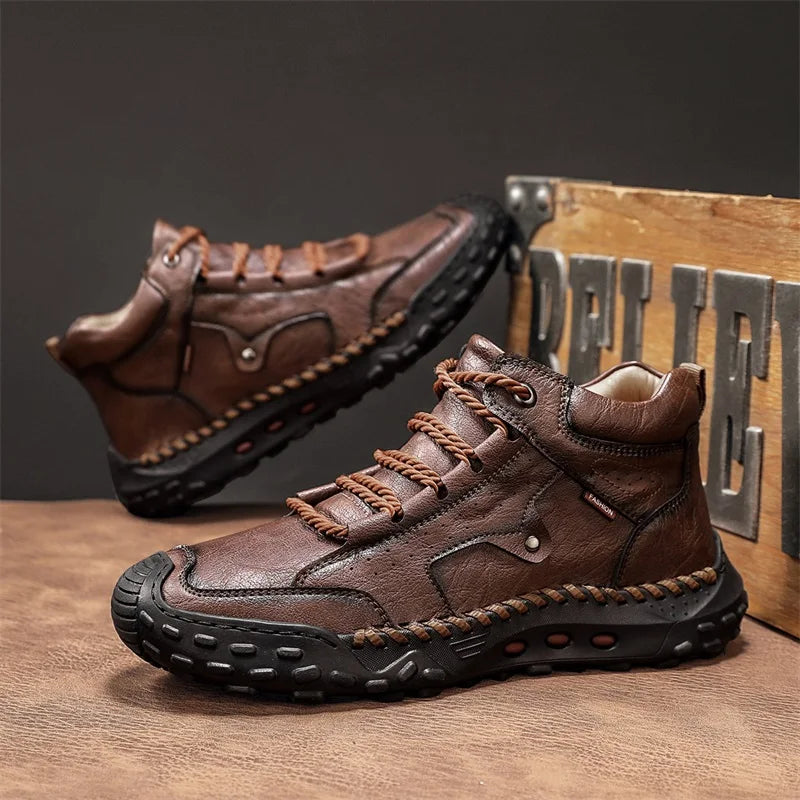 New Non-slip Mens Casual Leather Business Shoes