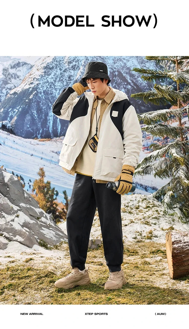 Xtep Trousers For Men And Women 2024 Winter Knitting Loose Exercise Sweatpants Casual Trendy Warm Soft Bottoms 876427630125