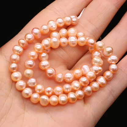 100% Natural Freshwater Pearl Beads Fine pearls Punch Loose Beads For DIY Women Elegant Bracelet Necklace Earring Jewelry Making - AMULET RING STORE