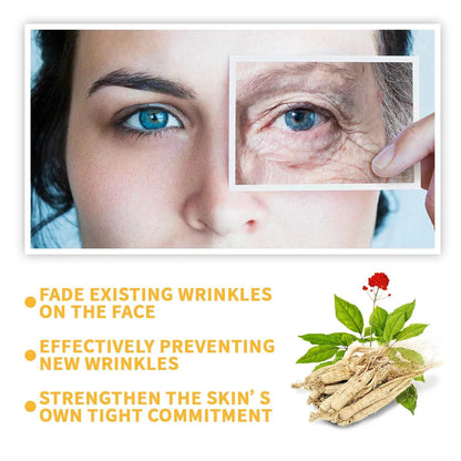 Eelhoe Ginseng Face Anti Wrinkle Serum Reduce Fine Lines Tightening Hydrating Anti-aging Plumping Face Smooth Skin Care Serum