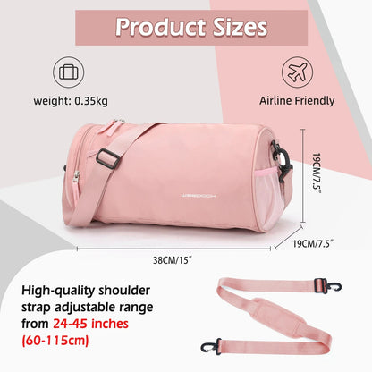 Sports Fitness Bag Women Travel Bag Multi-functional Handbag Yoga Bag Short-Distance Weekender Travel Package Swimming Gym Bags