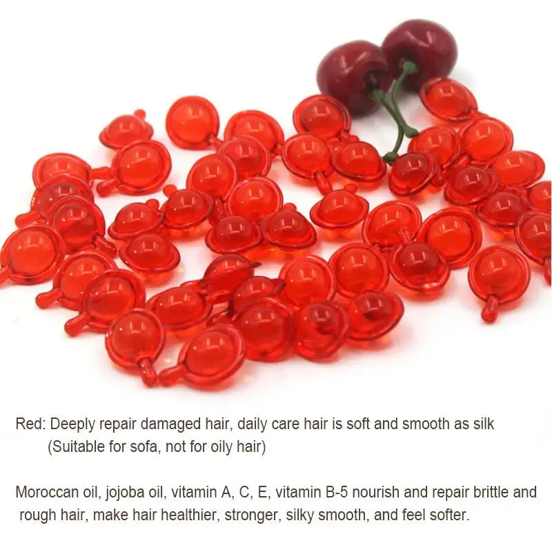 Hair Vitamin Capsule Keratin Oil Repair Frizzy Dry Hair Restore Soft Smooth Shiny Deep Moisturizing Nourishing Scalp Beauty Care - AMULET RING STORE