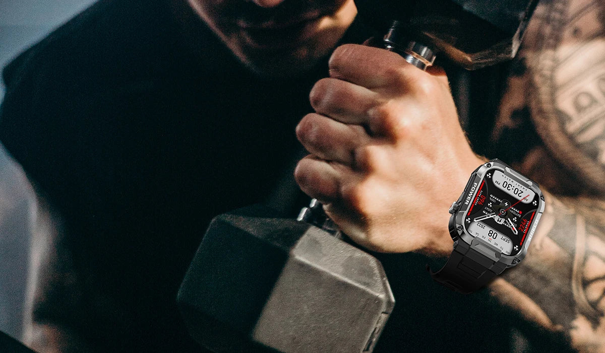 Outdoor Men Smart Watch 1.85'' 400mAh Bluetooth Call Health Monitor Swim Waterproof Sport Smartwatch for Xiaomi IOS Android 2025