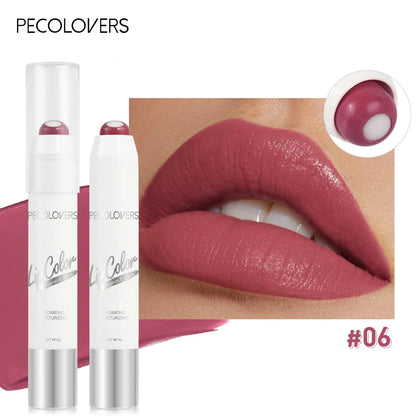 2-in-1 Nude Lipstick Matte Red Lip Balm Moisturizing 6 Colors Sandwich Lipstick Waterproof Long Lasting Non-stick Cup Lip Stick - AMULET RING STORE