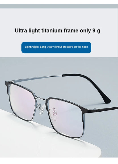 Men Prescription Glasses Optics Lenses  Reading Glasses Women Blue Light Blocking Myopia Eyewear Metal Titanium Eyeglasses Frame