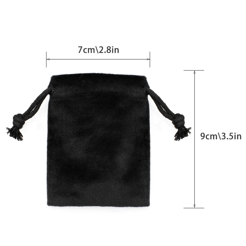 Multi Color Velvet Bag Jewelry Packing Velvet Drawstring Pouches Jewelry Gift Bags Display Chain Ring Packing Bags As Gift 1pcs - AMULET RING STORE